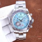 Swiss Quality Copy Rolex Daytona Ice Blue Dial Watch Diamond Markers